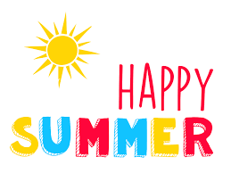 clipart sun with words  - happy summer