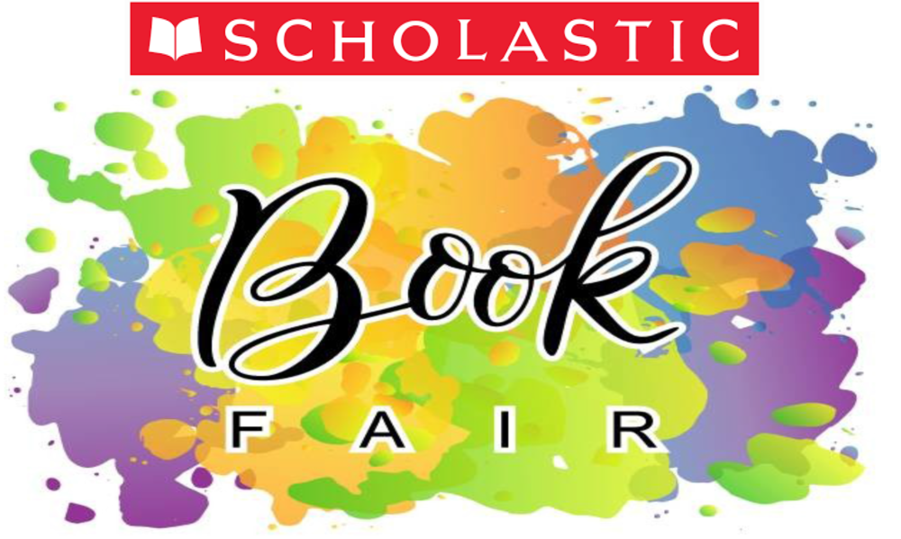 on splashes of paint words  book fair