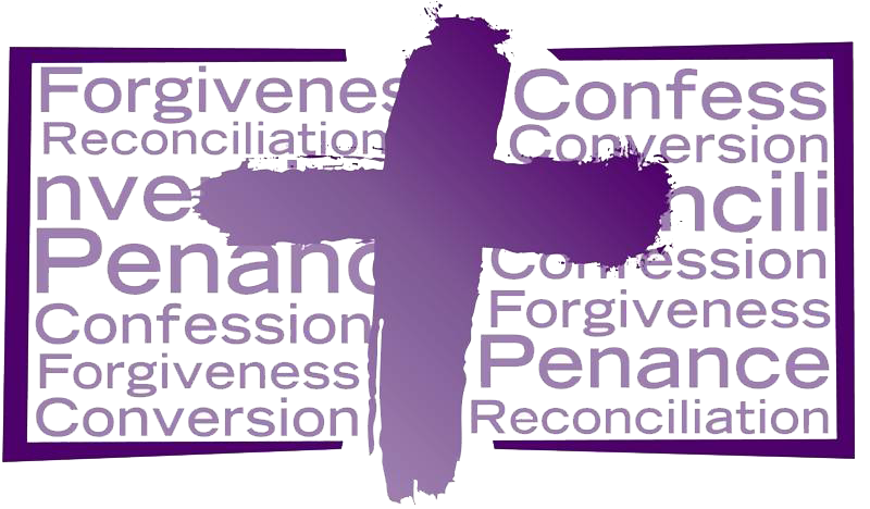 purple cross on words of forgiveness